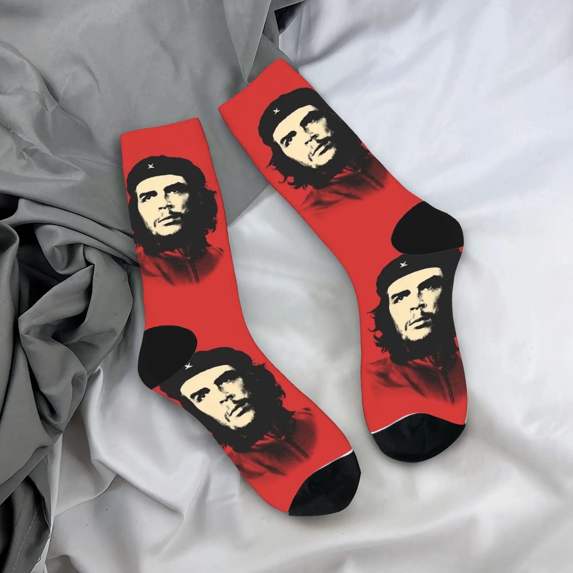 Che Guevara Retro Style Stockings  Modern Socks Men Warm Soft Socks Autumn Skateboard Graphic Anti-Slip Socks Birthday Gift