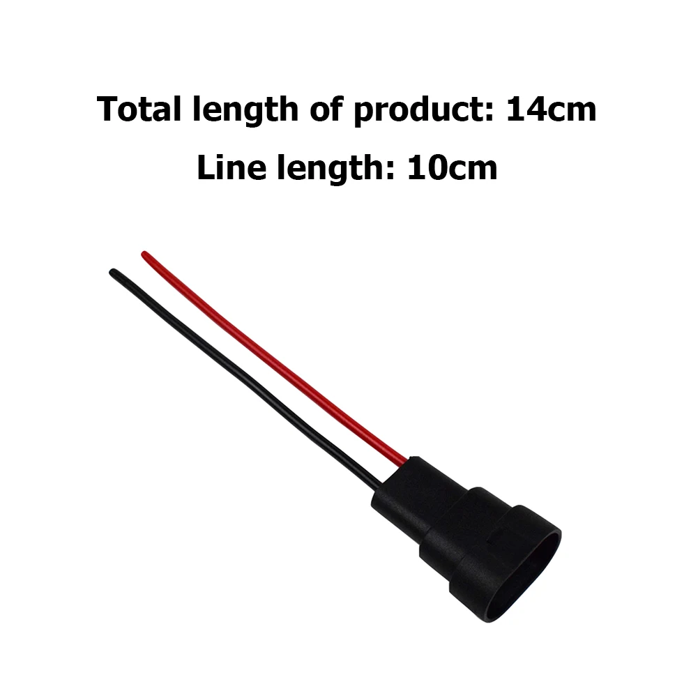 2pcs HB3 HB4 Socket Wiring Harness Male Connector Pig Tail for Fog Headlight