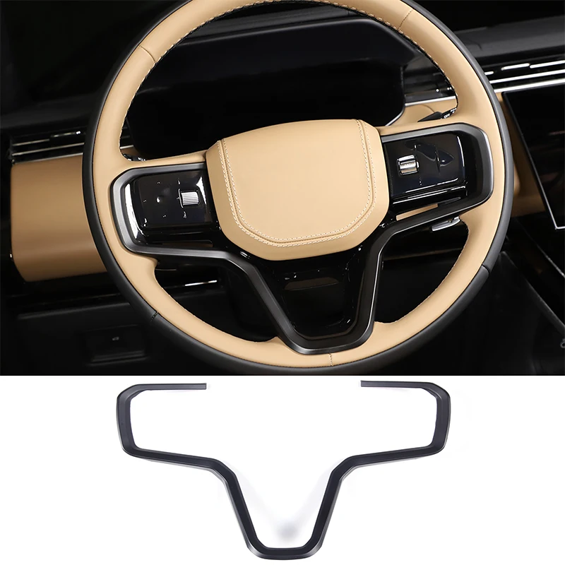 

For Land Rover Range Rover Evoque Velar Sport 2021-2023 ABS Steering Wheel Button Frame Decorative Stickers Interior Accessories