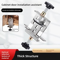 Thickened Cabinet Door Installation Positioner Easily Adjustable Save Time And Effort Mounting Jig Aluminium Alloy Convenient