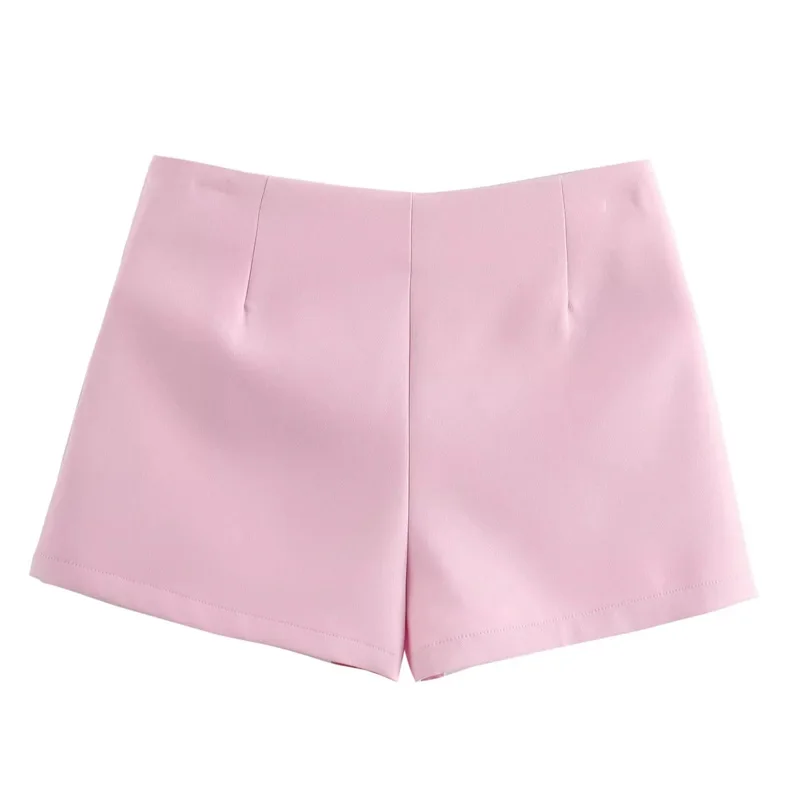 TRAF Bow Pink Skort per le donne a vita alta Mini gonna bianca pantaloni moda estate donna Skort Streetwear Culottes asimmetrici