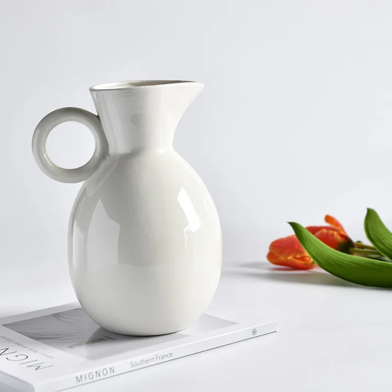 

Vase retro ins style high value flower arrangement American home decoration living room bedroom modern decoration