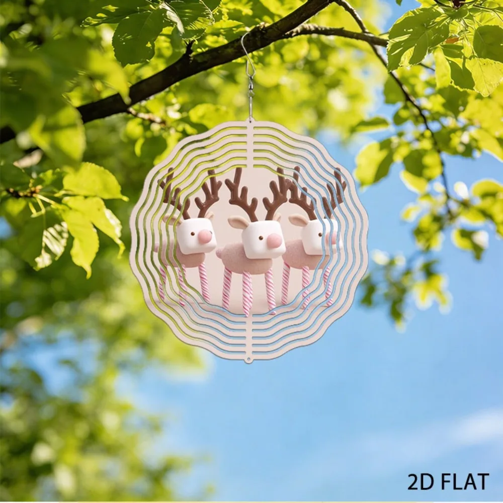 

Heavy Duty Reindeer Wind Chimes for Outdoor Garden Decor, Large Holiday Bells Yard Ornament