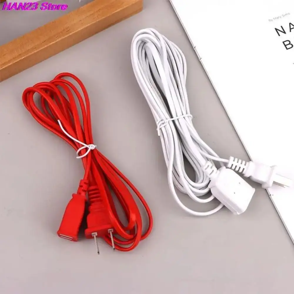 New Two-pin AC Power Cord PVC Copper Power Extension Cord 2/3/5m Cables