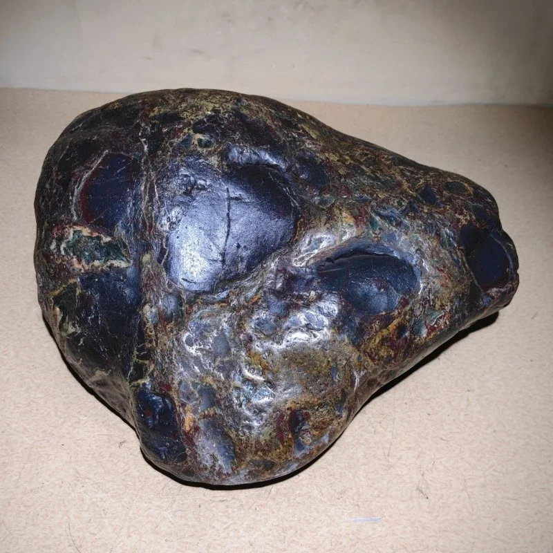 Desert Gobi rough stone magnetic folk meteorite iron pictographic ornament