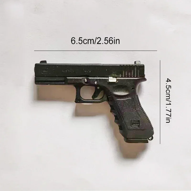 Alloy Empire Glock G17 Pistol Shape Portable Toy Gun Model Keychain Weapon Mini Metal Shell Ejection Free Assembly With Box