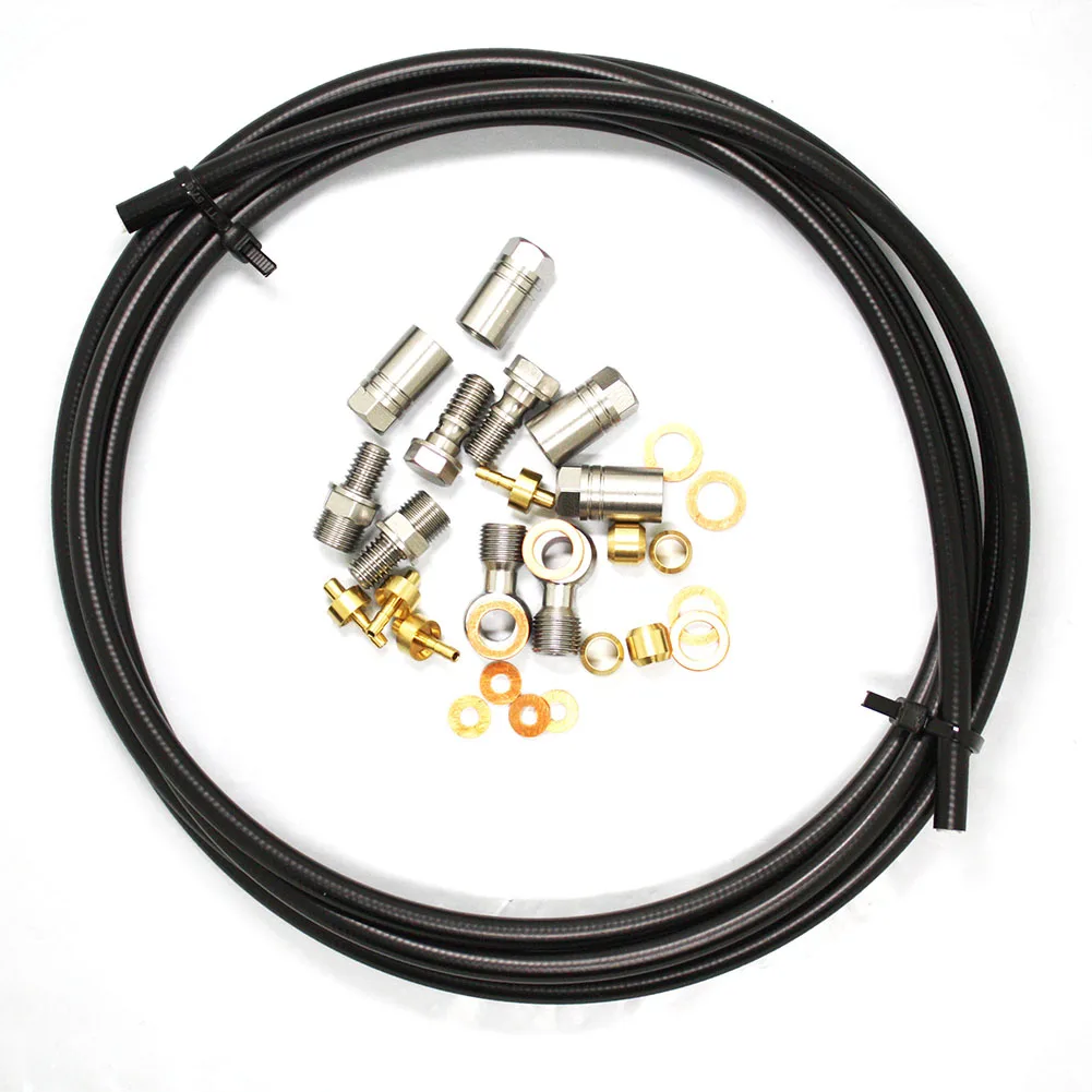 Hydraulic Disc Brake Hose Assembly with for banjo Connector for Hope Bikes Front Rear Caliper and Brake Lever Compatibility