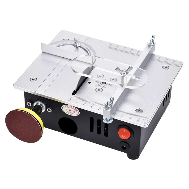 Precision Desktop Miniature Table Saw DIY Acrylic PCB Aluminum Alloy Cutting Machine Mini Model Small Chainsaw