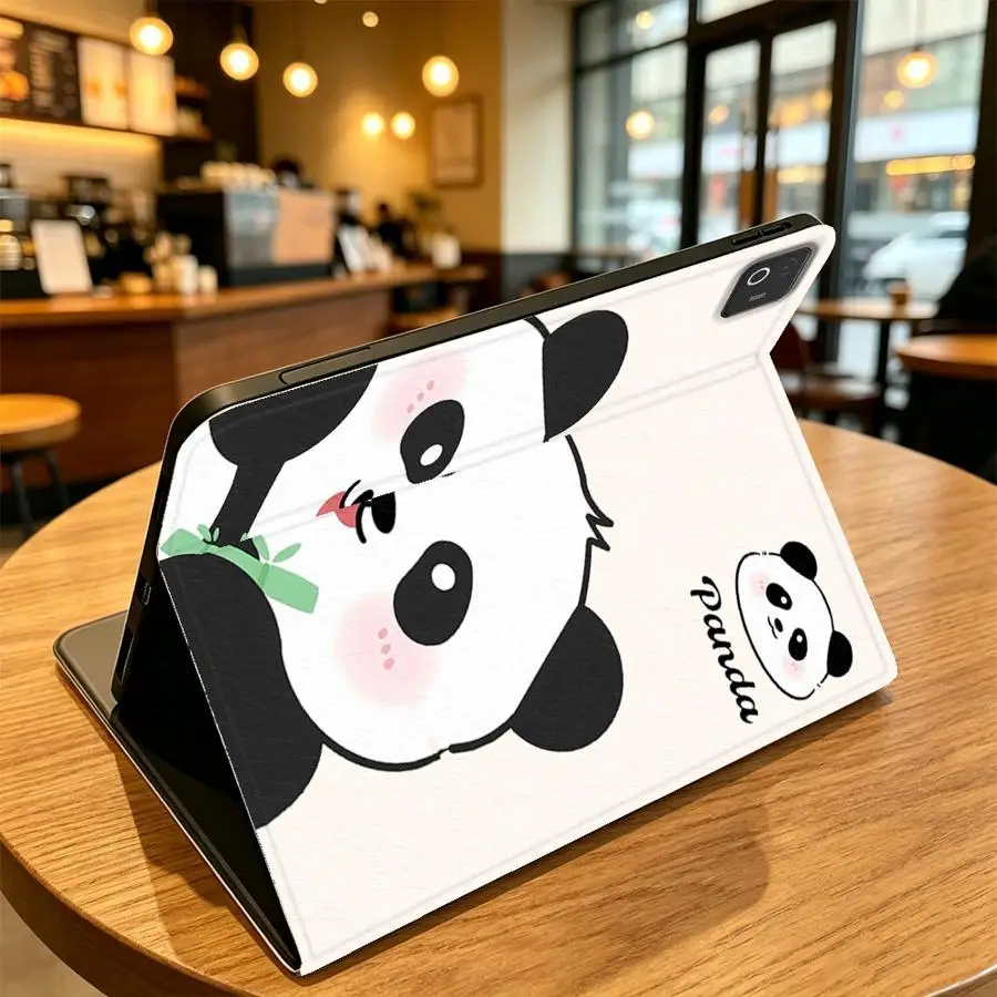 Case for Xiaomi Pad 5 6 7 8 Pro Pad 6s Pro 7 Ultra Redmi Pad SE K Pad 8.8 9.7 12.4 Inch With Pencil Holder Heart Cute Panda
