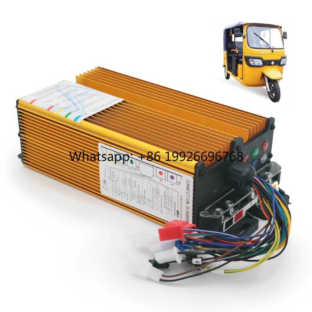 

Electric Tricycle Controller 48V60V72V 60A Controller DC Brushless Controller