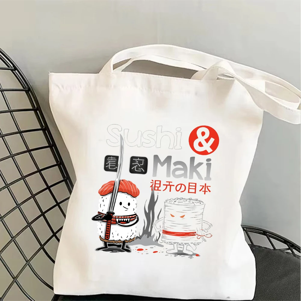Bolsa de tela con estampado gráfico de Save The Sharks, con frases sobre cómo puedes ayudar, bolsa de compras reutilizable y ecológica