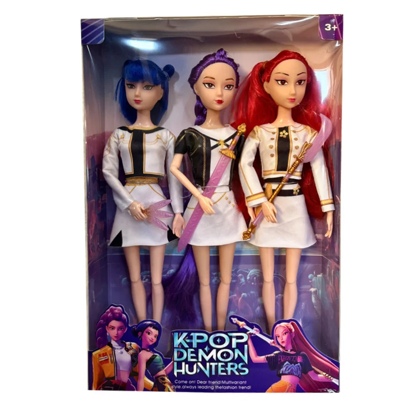 2026 Neues Anime KPop Demon Hunters Vinyl-Puppenspielzeug Rumi Mira Zoi Charaktermaske Figur Geburtstagsgeschenk für Fan Club