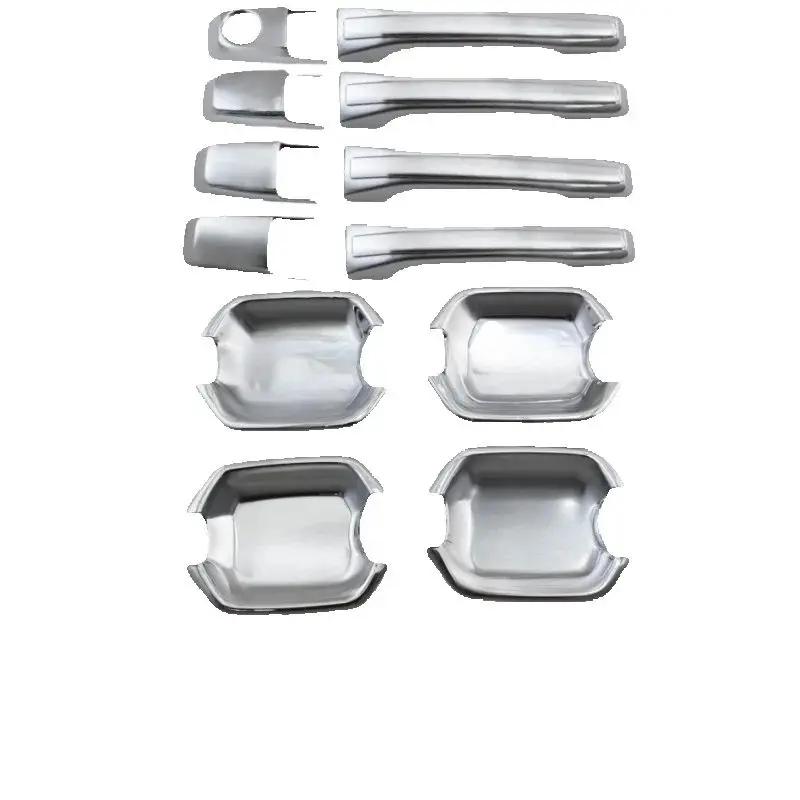 

Для Mitsubishi Pajero V73: накладки на ручки дверей (хромированные, ABS-пластик), 2001-2005 гг.