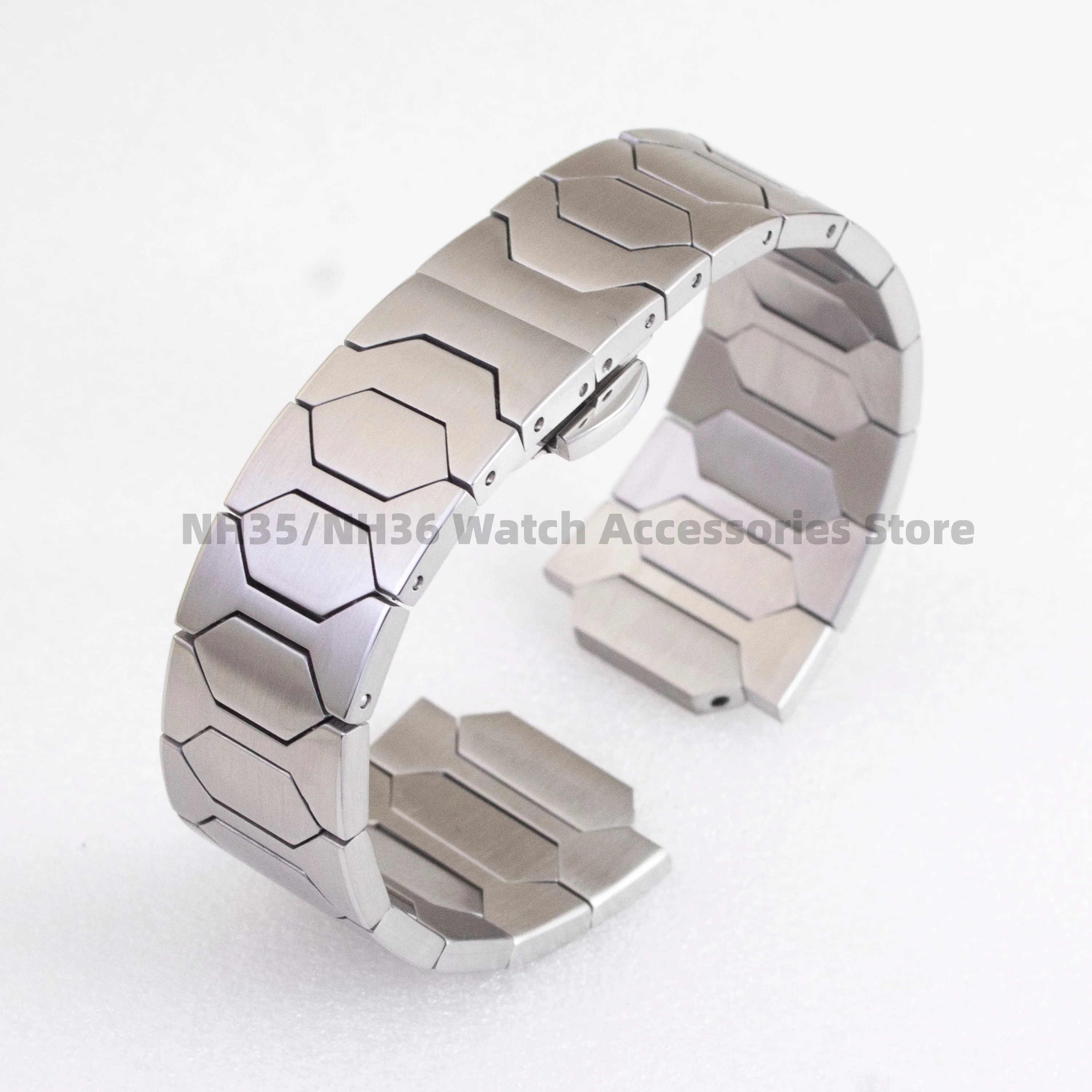 

25.6mm Watch Strap Stainless Steel VC222 Watch Strap Watch Bracelet Rose Gold Silver Watchband MOD Watch Parts