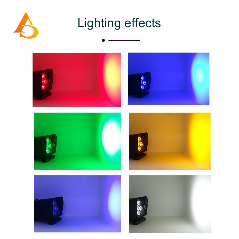 6x18w Battery Light RGBWAUV Wireless Par Light Remote Control Wifi Control Stage Light Wedding Ambient Light