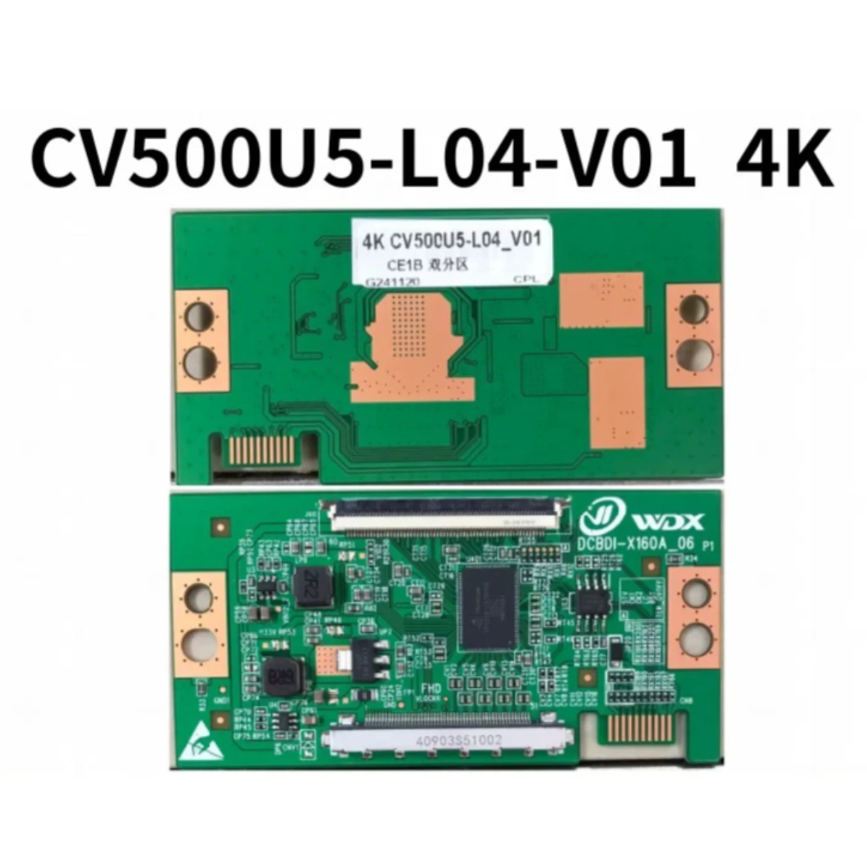 لوحة المنطق CV500U5-L04-V01 4K المحدثة حديثًا في المخزون CV500U5-L04