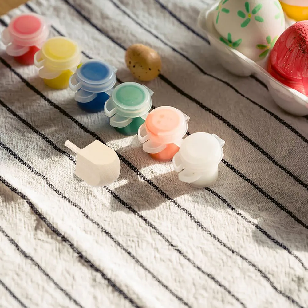 

Набор деревянных волчков для Хануки, четырехцветный, с горячим тиснением, гладкий полированный дизайн, для детей и взрослых, для праздничных торжеств