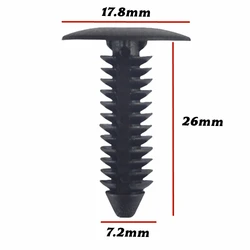 20Pcs Fit For 7mm Hole OE:  52201964201 Car Trunk Buckle Fastener Clips Plastic Auto Roof Interior Trim Retainer Fastener  A12