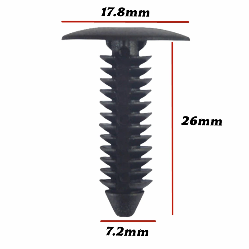 20Pcs Fit For 7mm Hole OE:  52201964201 Car Trunk Buckle Fastener Clips Plastic Auto Roof Interior Trim Retainer Fastener  A12