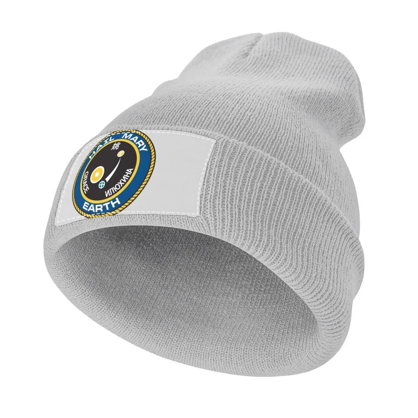 

Project Hail Mary Mission Patch Knitted Hat Luxury Cap Male Beach Outing Ladies Hat Men's