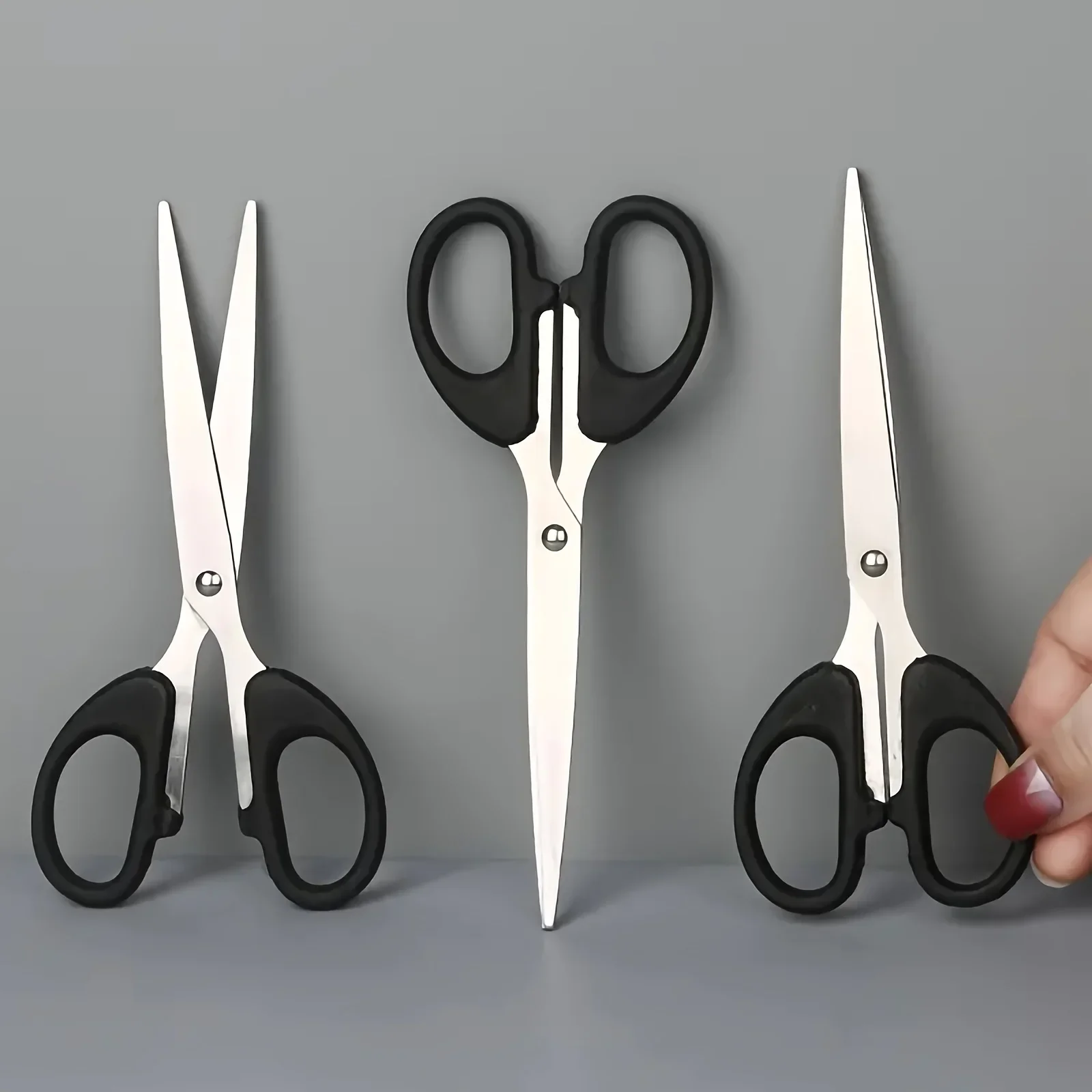 5.3 Inch All Purpose Stainless Steel Scissors, Soft Grip Handle Multipurpose Shears for Home Office School Use
