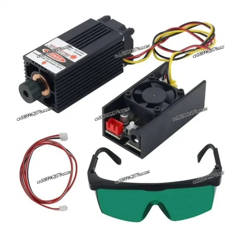 450nm 5.5W 5500mW High Power Laser Module Laser Head Kit for CNC Laser Cutting DIY Engraving Machine
