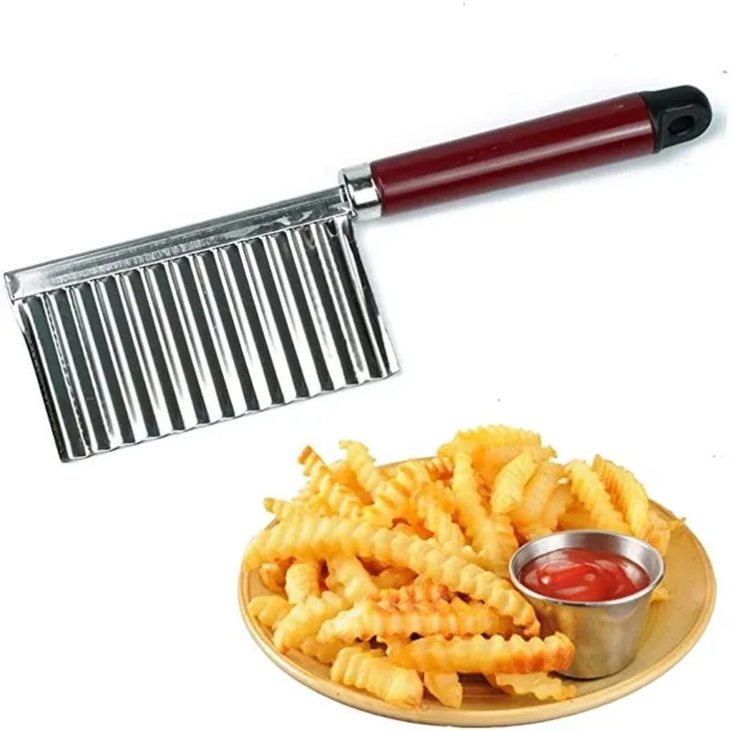 Clearance Potato Wave Blade Knife Stainless Steel Kitchen Gadgets Vegetable and Fruit Cutting Peeler Cooking Tools Accessories