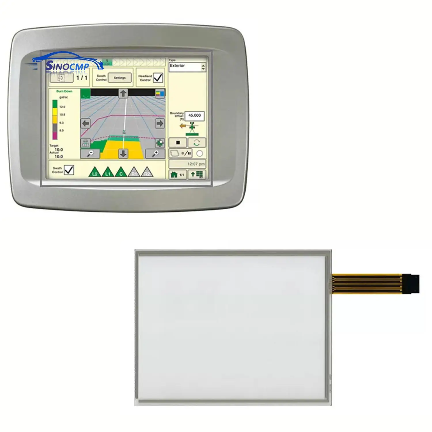 

1 PC 10.4" 8-Pin Wire Touch Screen Digitizer Display 2600PF80877 PF81076 PF81185 PF81378 PG200402 For John Deer GreenStar GS2