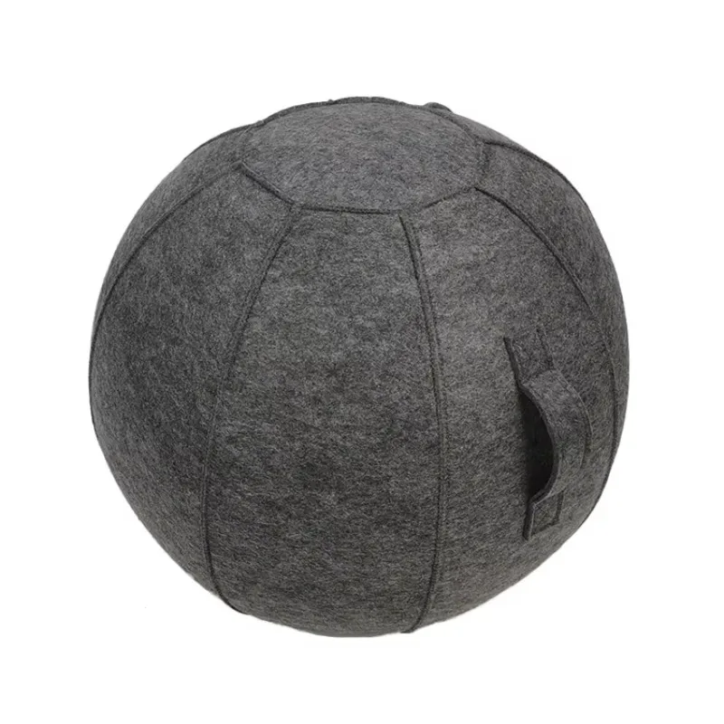 

Экологичный ПВХ-мяч для йоги 65 см с чехлом из синели на заказ