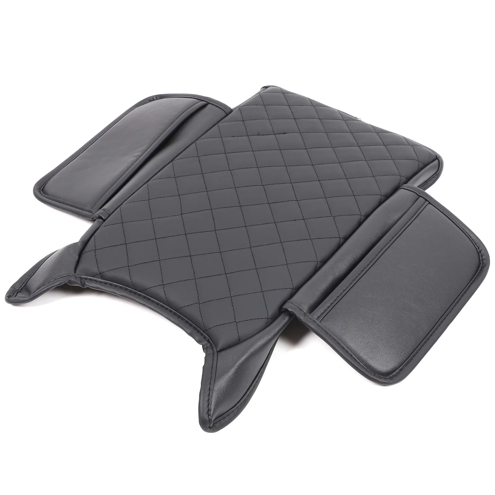 1 قطعة بو الجلود السوداء سيارة مركز وحدة التحكم مسند الذراع غطاء صندوق لسيارات BMW X3 G45 2025-2026 مسند اليد حماية الملحقات #6