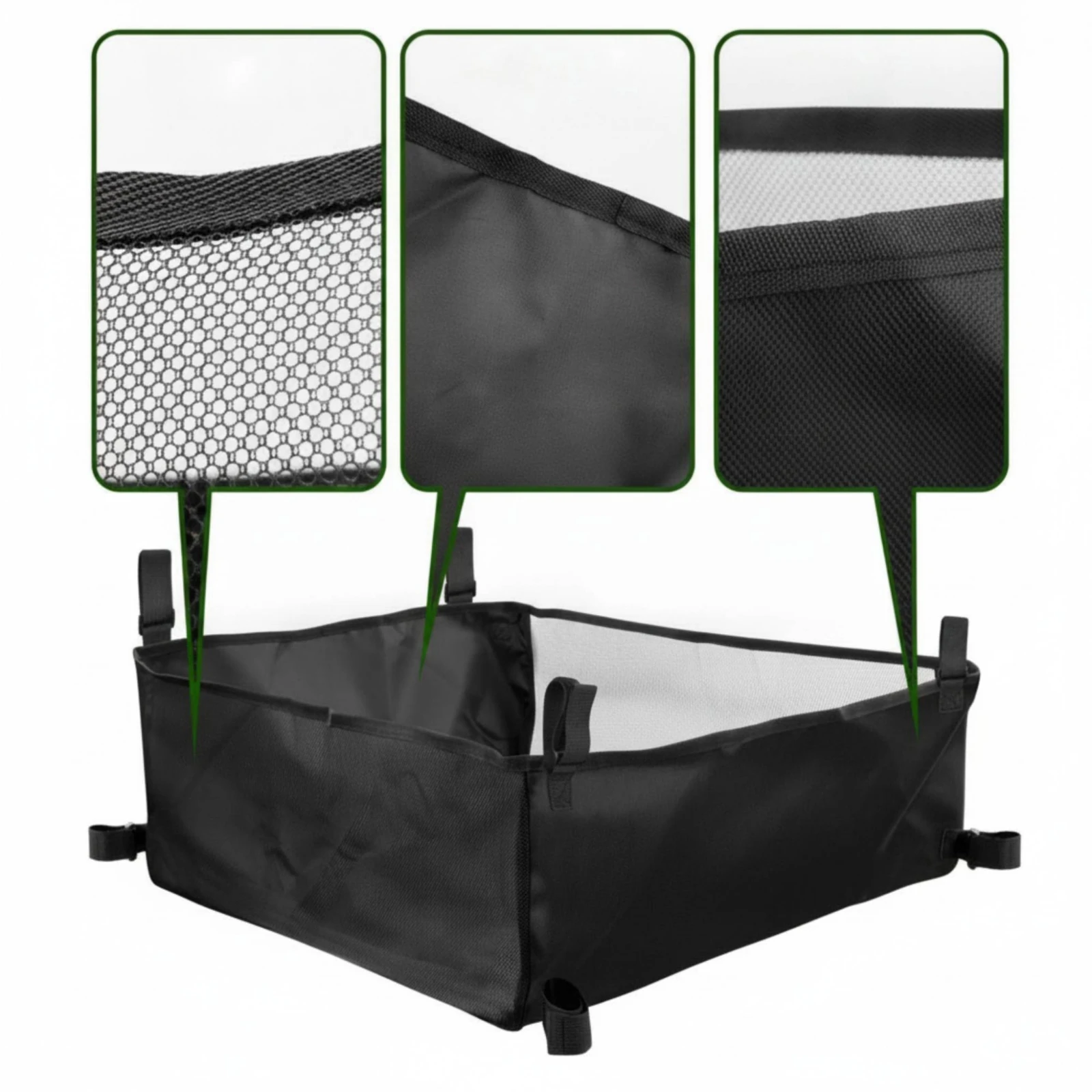 Under-Table Mesh Basket Oxford Cloth Camping Table Basket Outdoor Gear Attachment Straps Rectangular