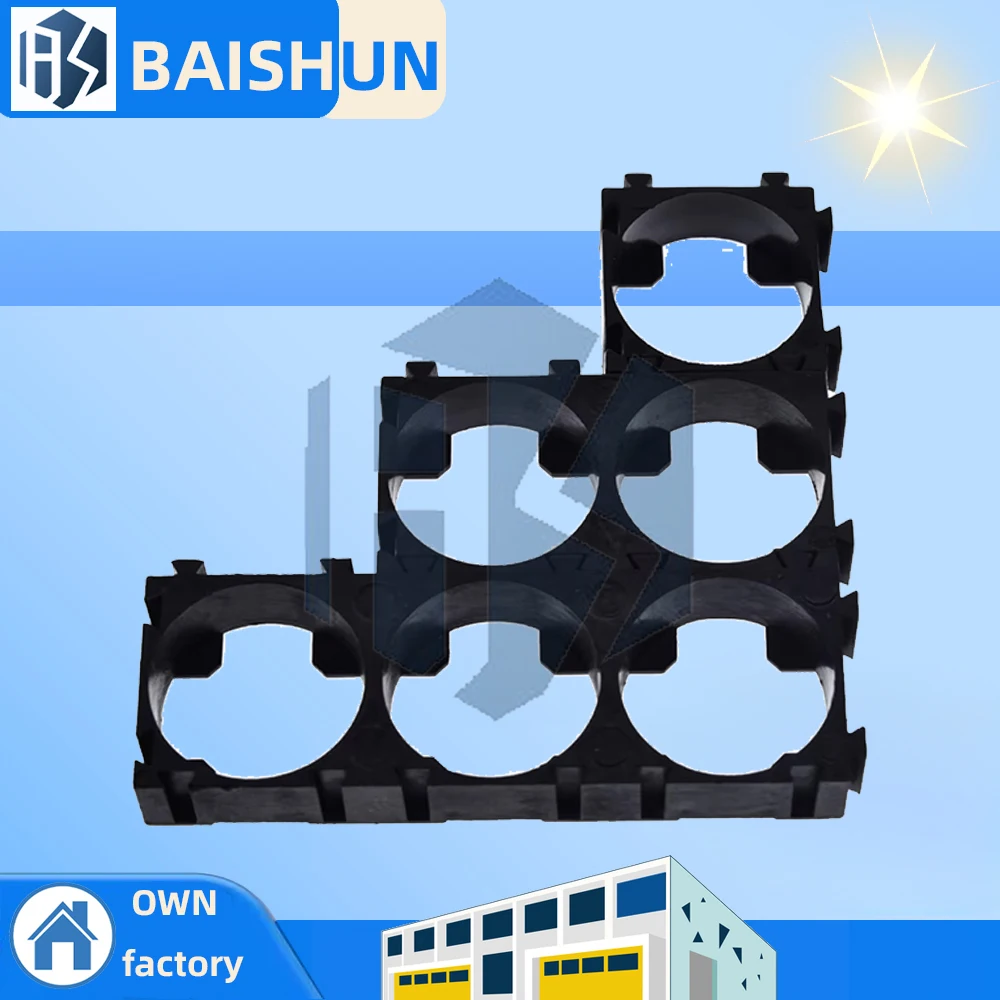 البلاستيك 1 2 3 خلية 18650 حامل البطارية قوس بطاريات أسطوانية حزمة تركيبات مكافحة الاهتزاز صندوق تخزين من الألومنيوم DIY بها بنفسك #1