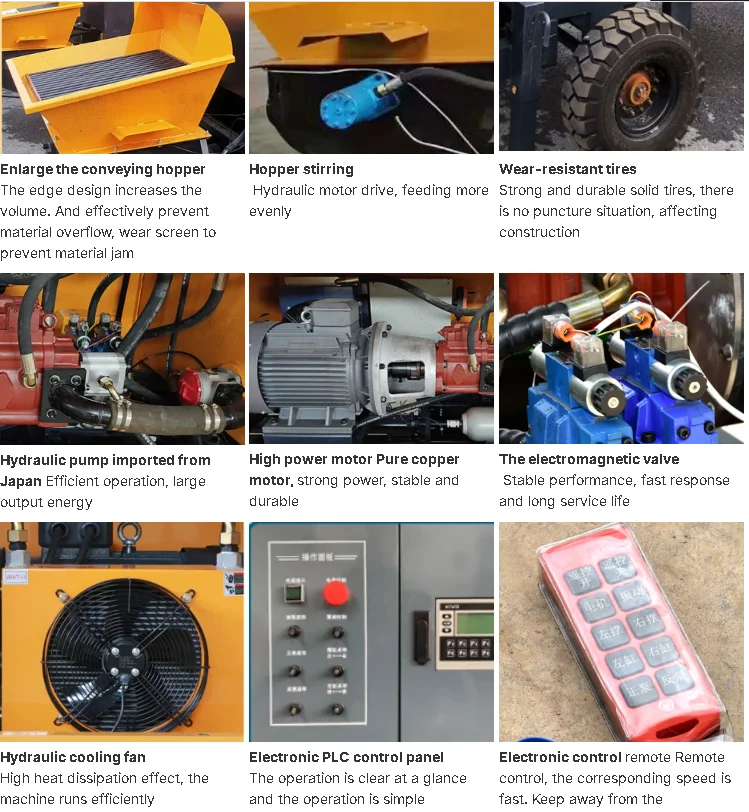 YG Customized New Micro Cement Concrete Pump Price  Diesel Engine Electric Trailer Installation of Concrete Fixed Pump