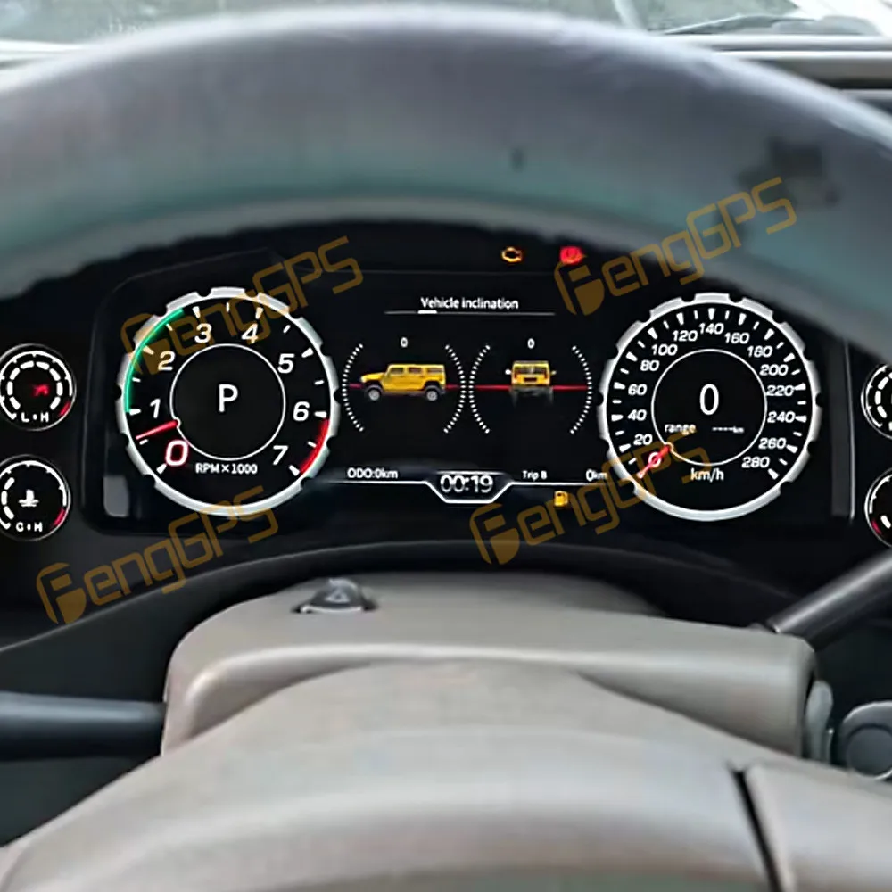 For Cadillac Escalade Chevrolet Tahoe GMC Yukon 2001-2007 Car LCD Dashboard Digital Cluster Virtual Instrument Speedometer