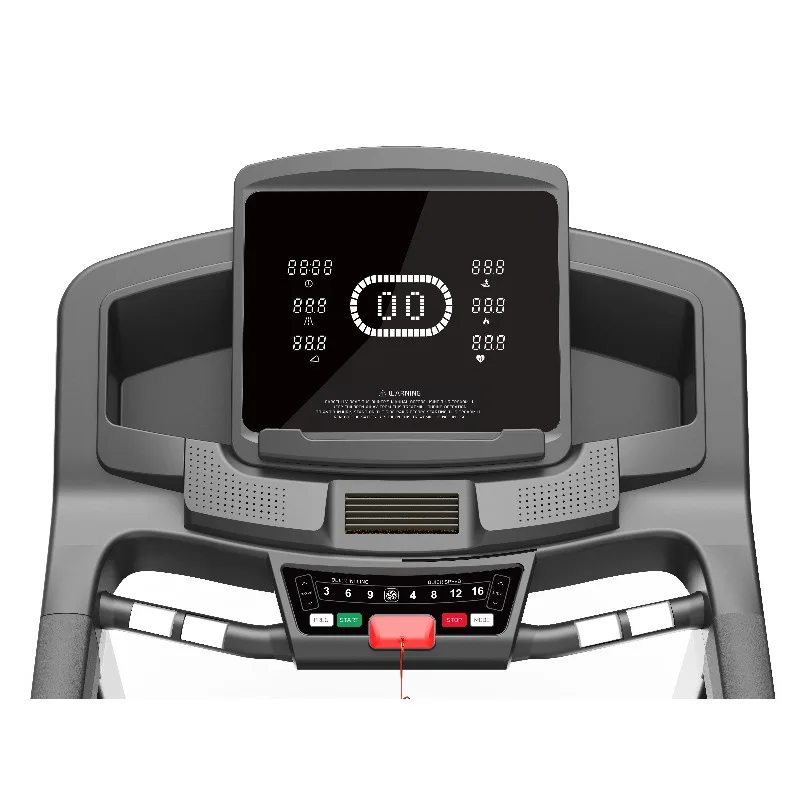 20% Auto Incline Indoor Cardio Training Treadmill Gym Equipment LED Screen Electric Running Machine Folding Feature Heart