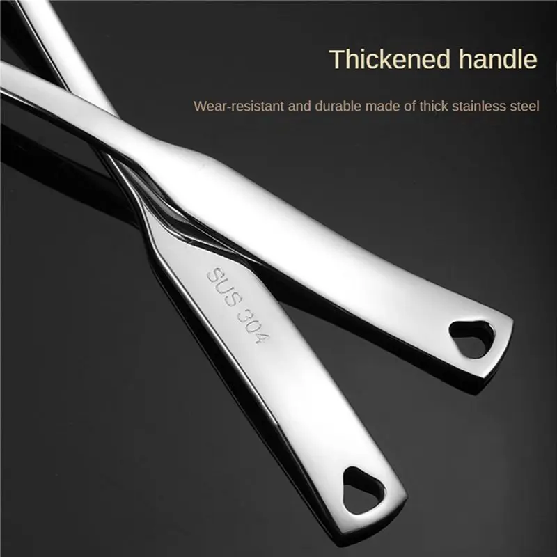 ABGE-5X Soup Ladle 304 Stainless Steel Punch Luminous Ladell Spoons With Pour Spout Gravy Ladles For Serving,11.8 Inch