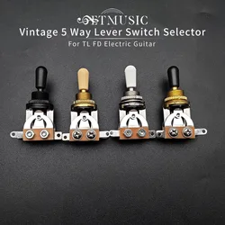 4Pcs 3-Way Guitar Pickup Switch Selector Pickup Toggle Switch Parts for Les Paul Gutiar Accessories Black/Chorme/Gold&Black