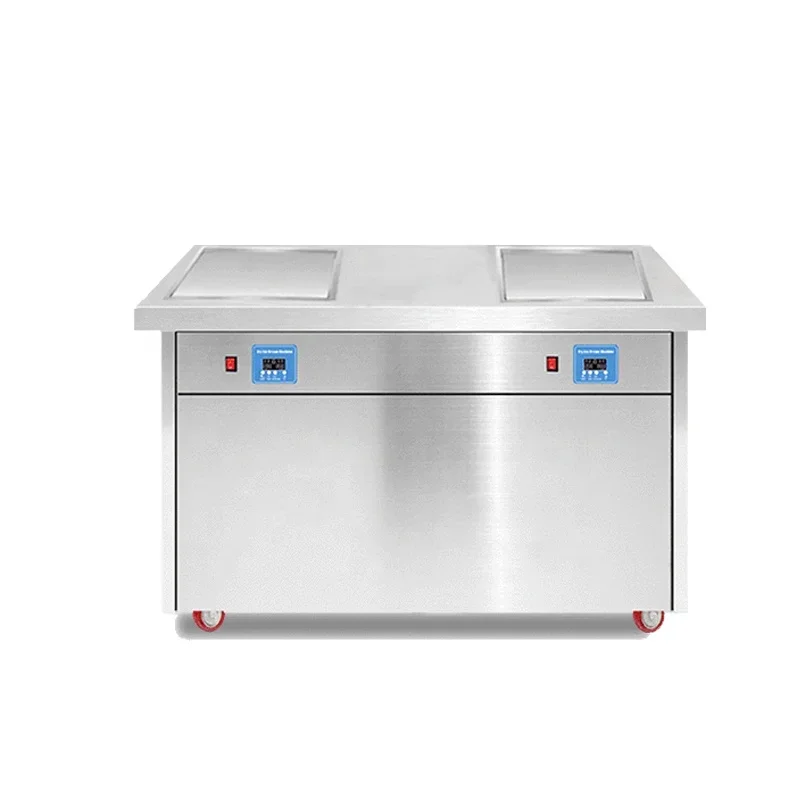 for Commercial Roll Freeze Cold Plate Flat Pan Fry Ice Cream Machine Thailand fried ice cream roll machine