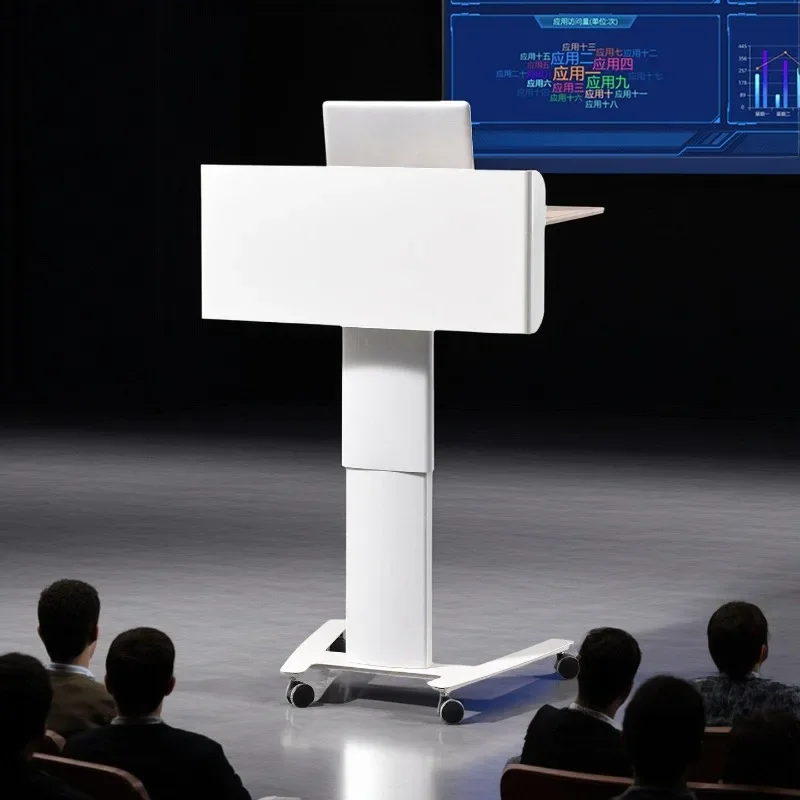 Movable lifting podium, podium school podium table