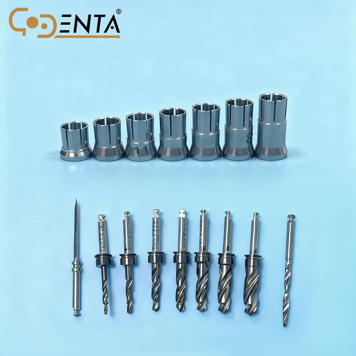 صندوق أدوات زرع GODENTA للتدريبات والسدادات - منظم تخزين شفاف مع فتحات مخصصة وغطاء آمن ومقبض، لـ Denta