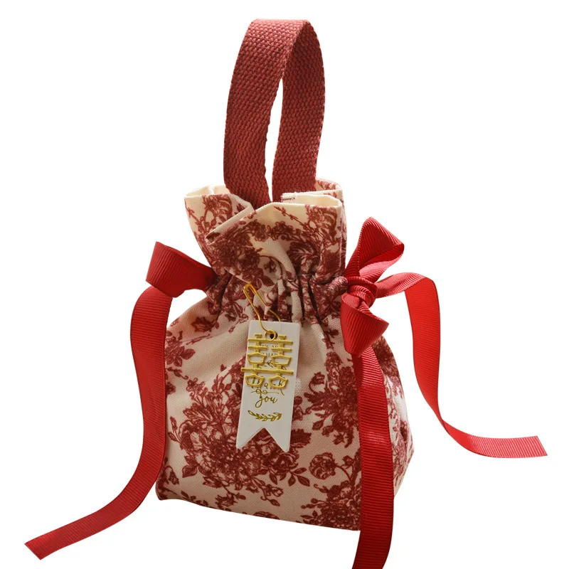 European Handheld Candy Box with Large Capacity, Wedding Candy Bag, Return Gifts for Guests, Creative Birthday Supplies