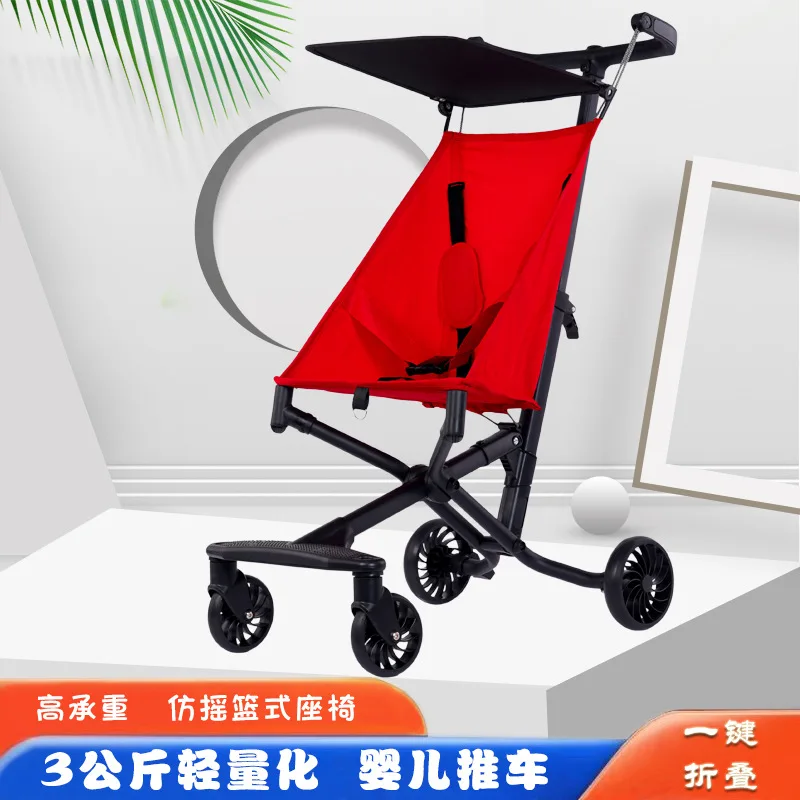 

Baby Stroller Pocket Cart Portable Folding Lightweight High Carbon Steel Outdoor Umbrella Cart Children's Cart Walking
