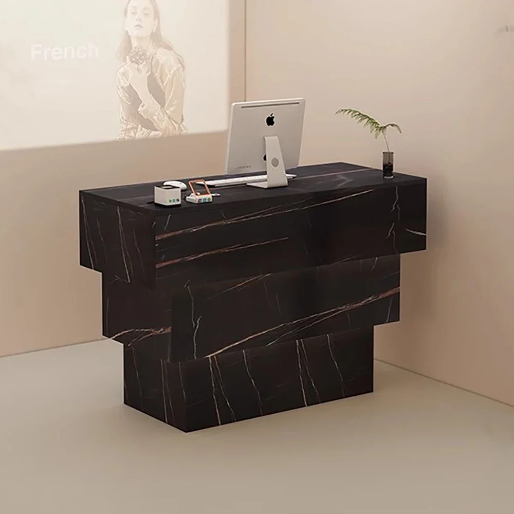 

Office Supermarket Reception Desks Store Design Simple Style Front Desk Luxury Bar Counter Salon Mostrador Negocio Furniture