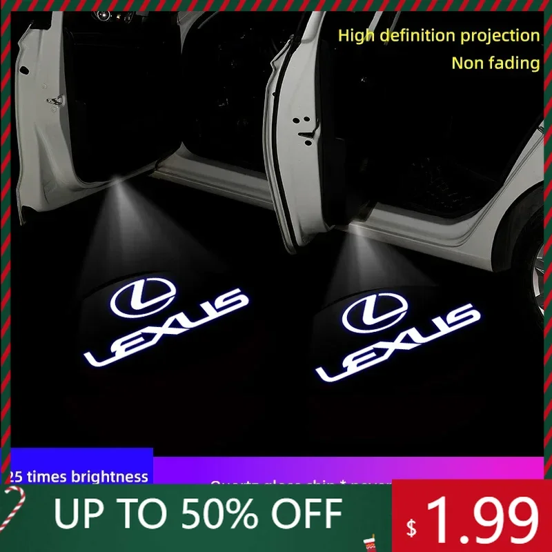 

Наклейки для автомобилей Lexus F SPORT ES RX NX LS UX LM LX GX LC RZ IS CT GS RC HS SC, проекторы логотипов для дверей автомобиля, световые проекторы для приветствия, аксессуары.