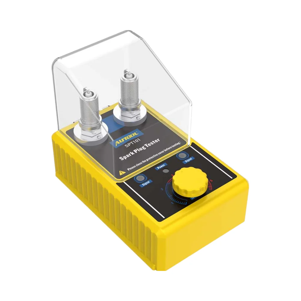 

AUTOOL SPT101 Spark Plug Tester 110v/220v Car Ignition Analyzer Good Plastic Detector Machine 12V Auto Diagnostic Tools