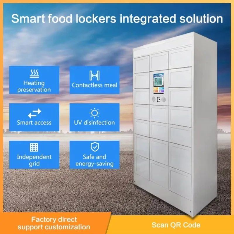 Electronic Lock Smart Food Cabinet Assembled School Locker Custom Durable Secure for Cafeteria Storage