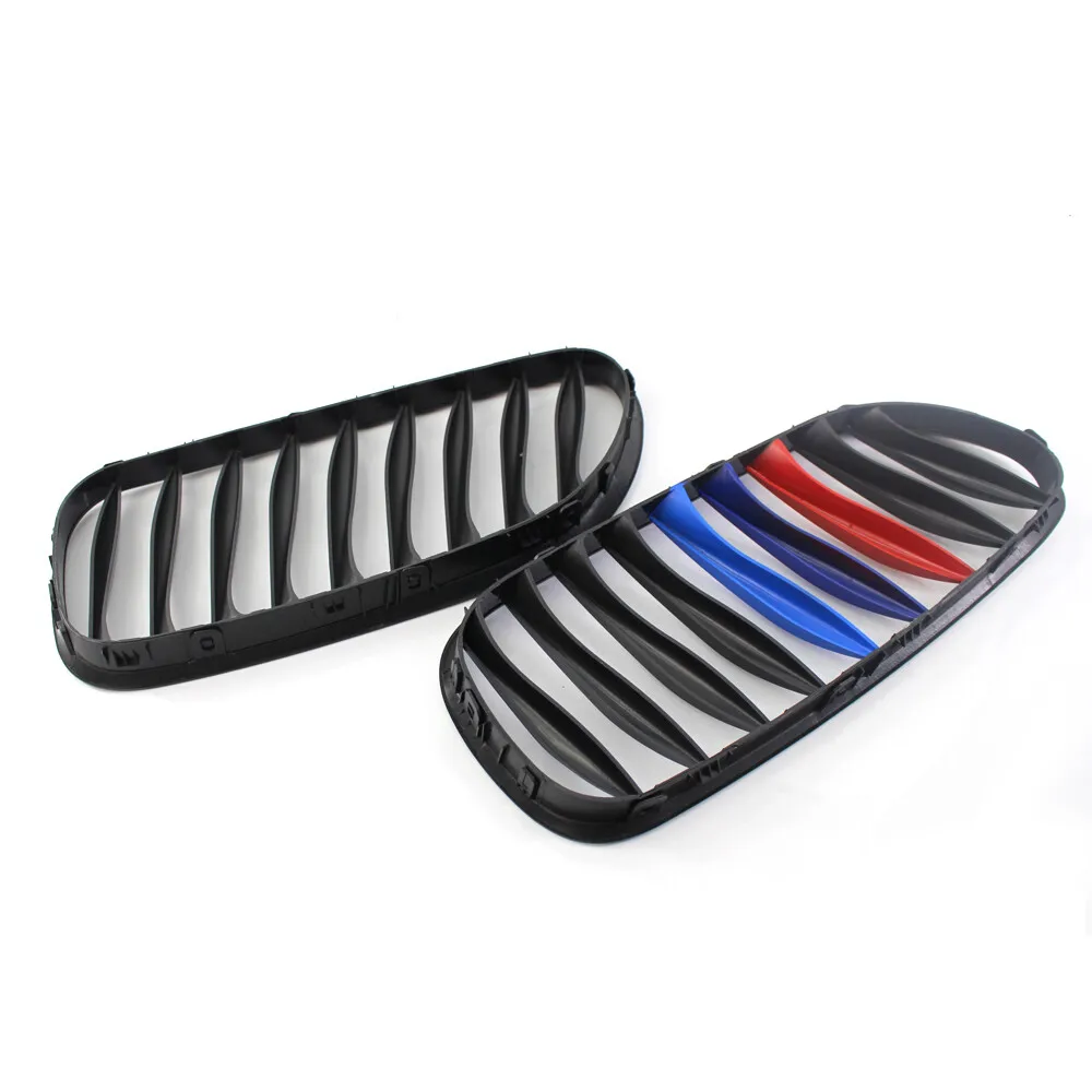 For BMW Z4 2-Door E85 E86 2003-2008 M-Color Gloss Black Front Bumper Kidney Grille Grill 51137051957 51137051958 view 6