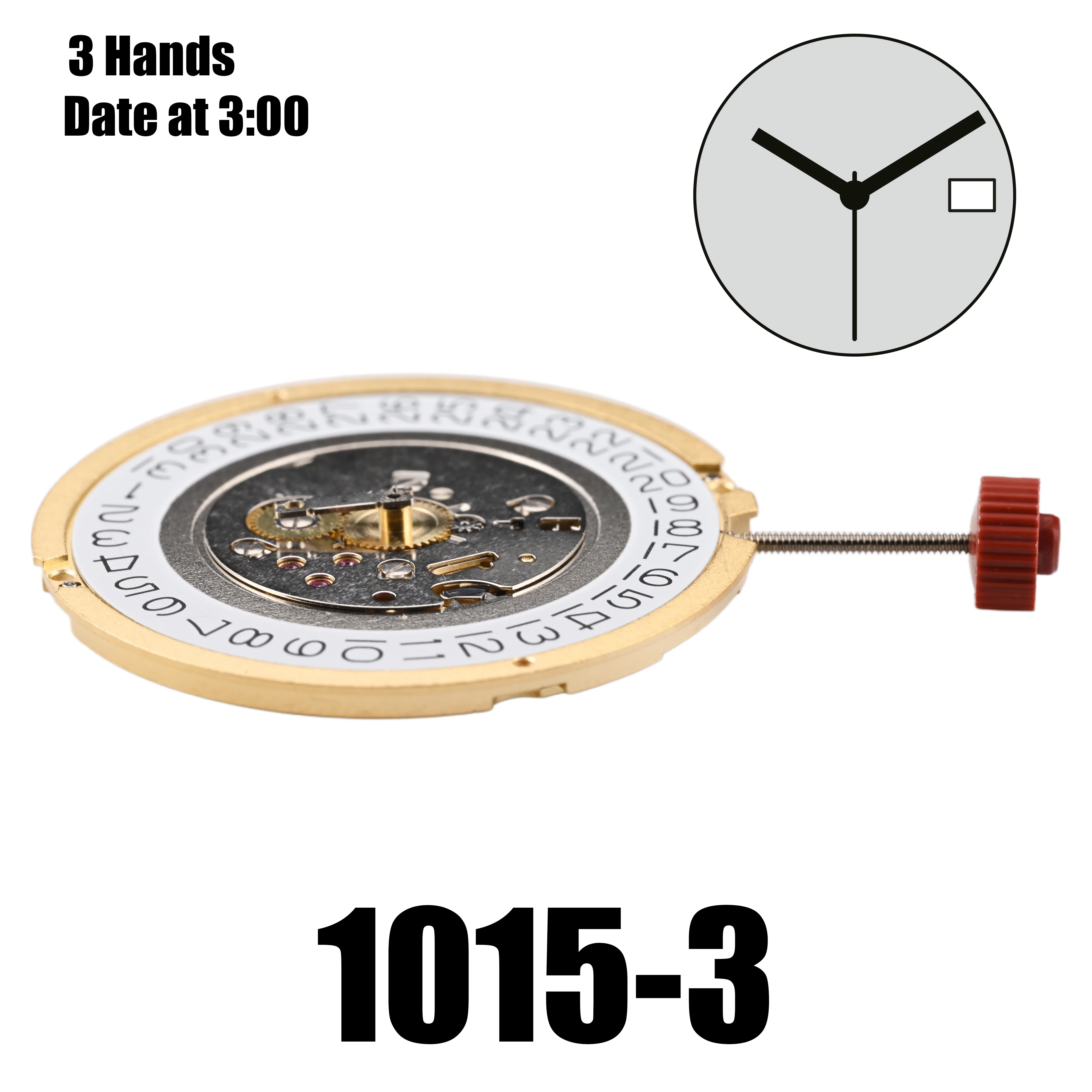 Movimiento de cuarzo Ronda 1015 ocho joyas doradas EOL R9 piezas de reloj de la mejor marca relojero reemplazar Acc con batería 341 Reneta