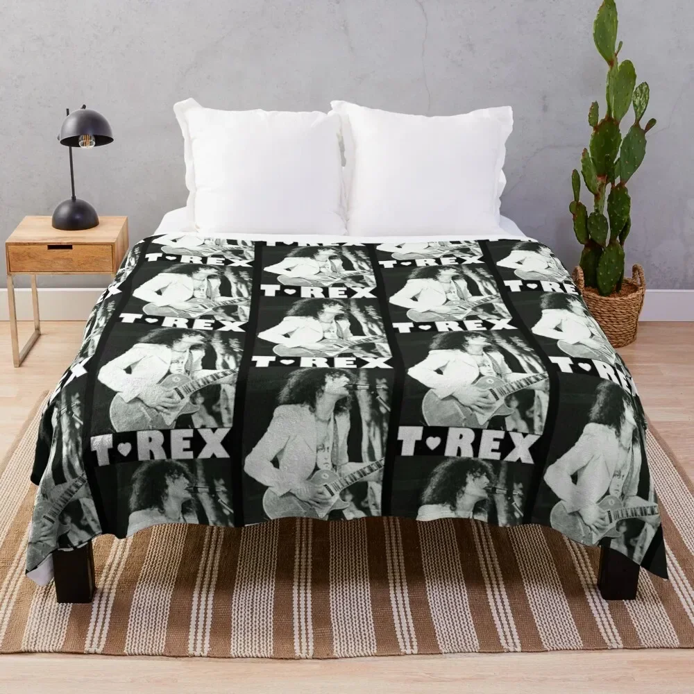 T Rex - Marc Bolan Throw Blanket Shaggy Vintage Blankets