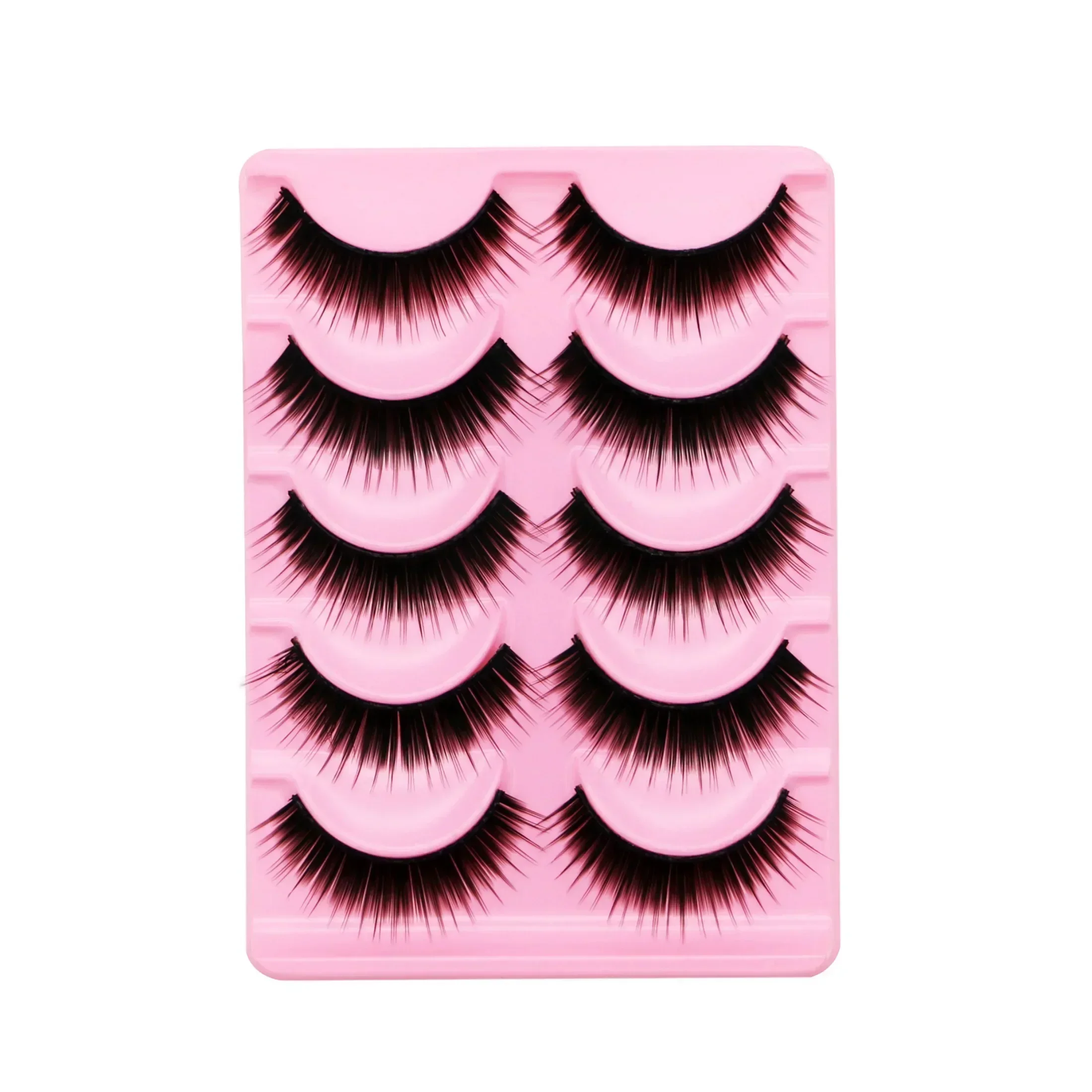 Makeup Scene Purple False Eyelashes New Colorful False Eyelashes Thick Thin Cross Section Purple False Eyelashes